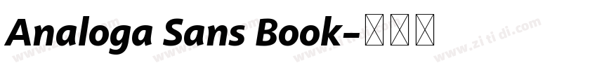 Analoga Sans Book字体转换